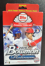 2019 Topps Bowman Platinum Baseball 28 Card Hanger Box - See Checklist