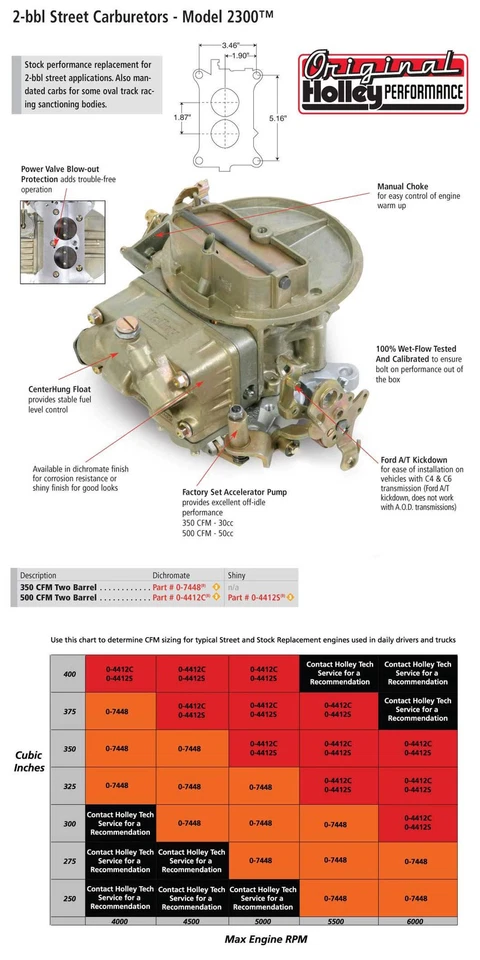 Holley Performance 0-4412C Street Carburetor - Image 3 of 3