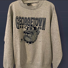 1989 Georgetown Hoyas Gray Crewneck Sweatshirt XL Georgetown Hoyas Team Apparel