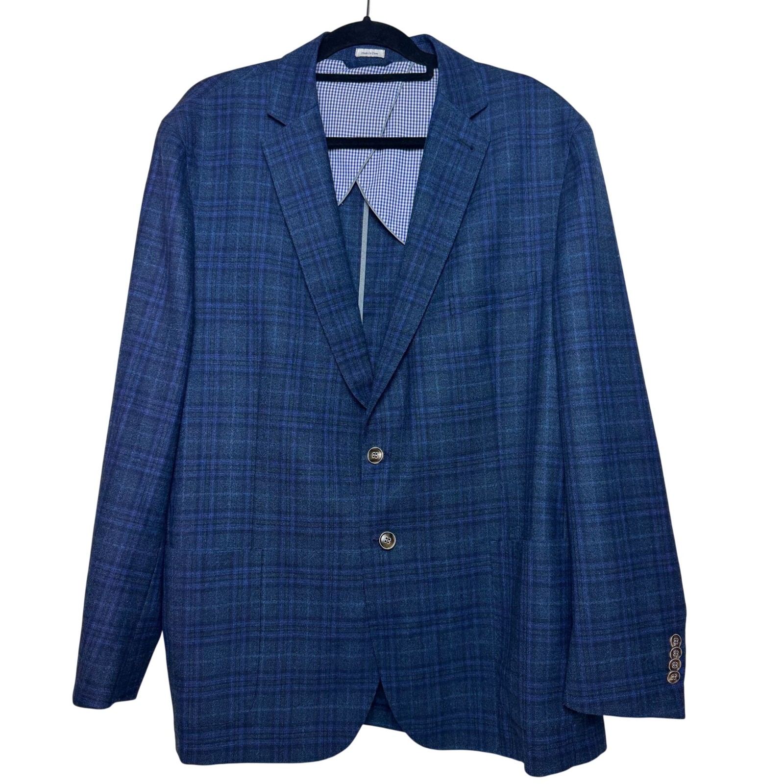 Peter Millar Blue Windowpane Soft Jacket Sport Co… - image 15