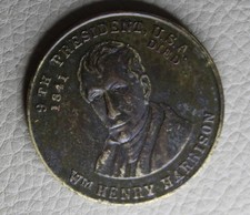 * WM HENRY HARRISON PRESIDENTIAL  MEDAL 9th PRESIDENT OF USA  #APL88