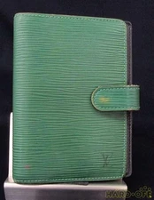 LOUIS VUITTON Epi Agenda PM Day Planner Cover Green R20054
