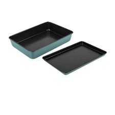 Image of Prestige Nadiya Oven Tray & Roast & Bake Set Carbon Steel Rectangular Bakeware