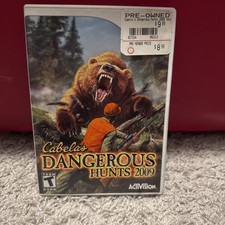 Cabelas Dangerous Hunts 2009 Wii CB Case & Disc Tested - no manual