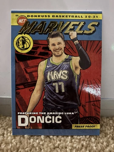 Luka Doncic 2020-21 Panini Donruss Basketball Marvels Insert #18