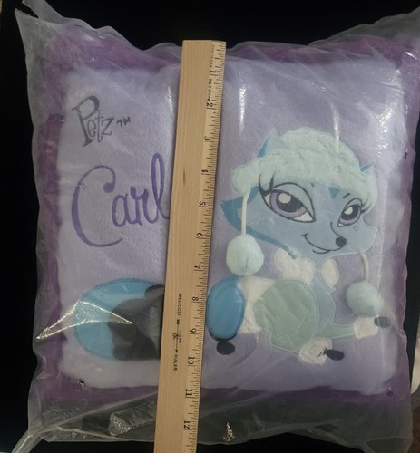 Bratz Petz Foxz Carly Purple Pillow Plush Throw Cushion 12x12 Fuzzy Sealed - Picture 7 of 8