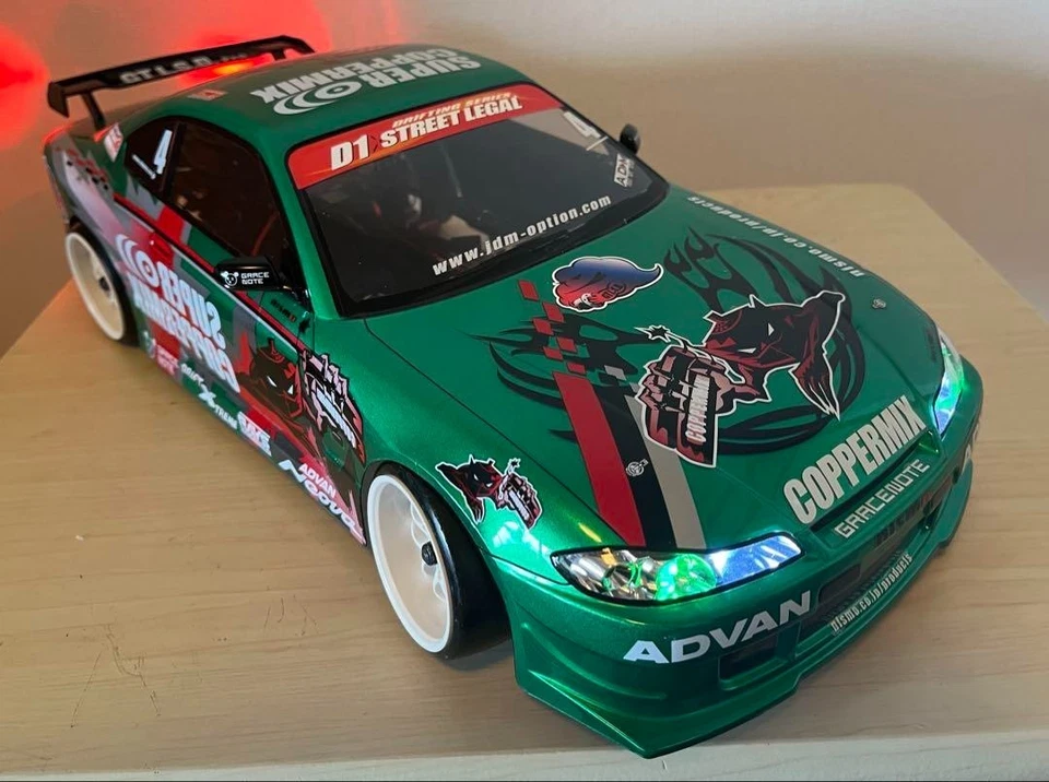 Nissan Silvia COPPERMIX RC Car Body Shell Only 1:10 Painted NISMO - Image 4 of 4