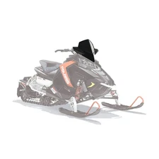 Polaris 2880390 18.5" Black Mid Windshield Axys Rush Switchback RMK SKS Titan
