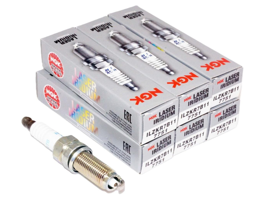 6PCS Genuine OEM NGK Iridium Spark Plugs For Honda 12290-R70-A01 ILZKR7B11 USA