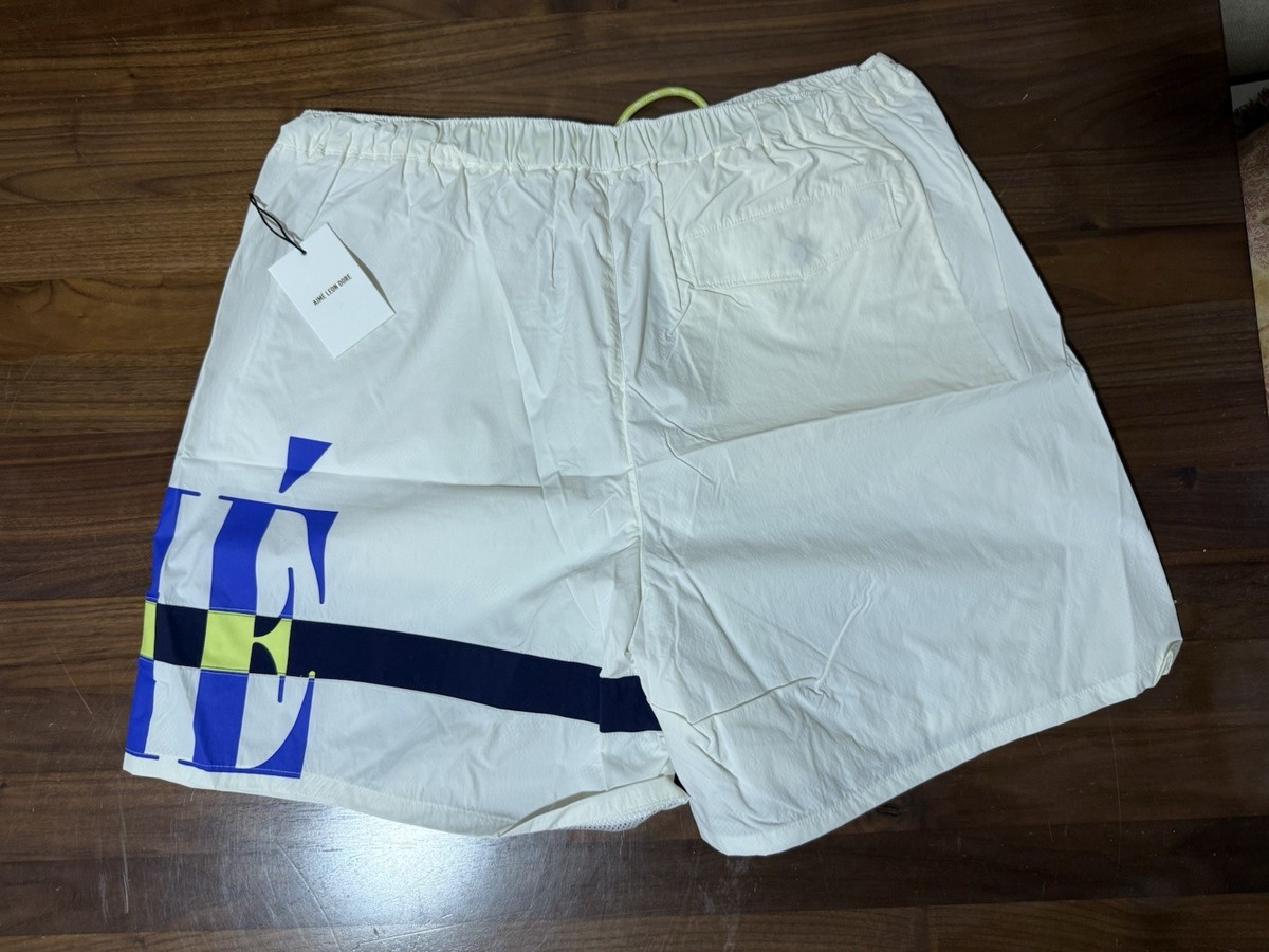 レア Aime Leon Dore Team Soccer ショーツホワイト Aime Leon Dore Aimé Colorblock Nylon Logo Short Bright White Size