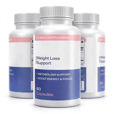 1-3x Weight Loss Support 60 Capsules Natural Formula for Diet Fitness Wellness