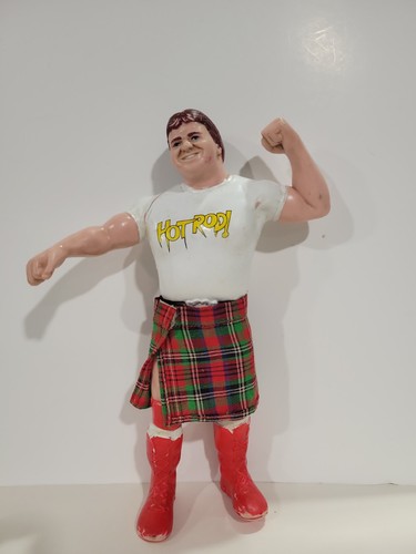 WWF LJN Rowdy Roddy Piper Wrestling Figure with Ki...