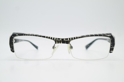 Brille Alain Mikli PACT A0476 Schwarz Transparent Halbrand Brillengestell