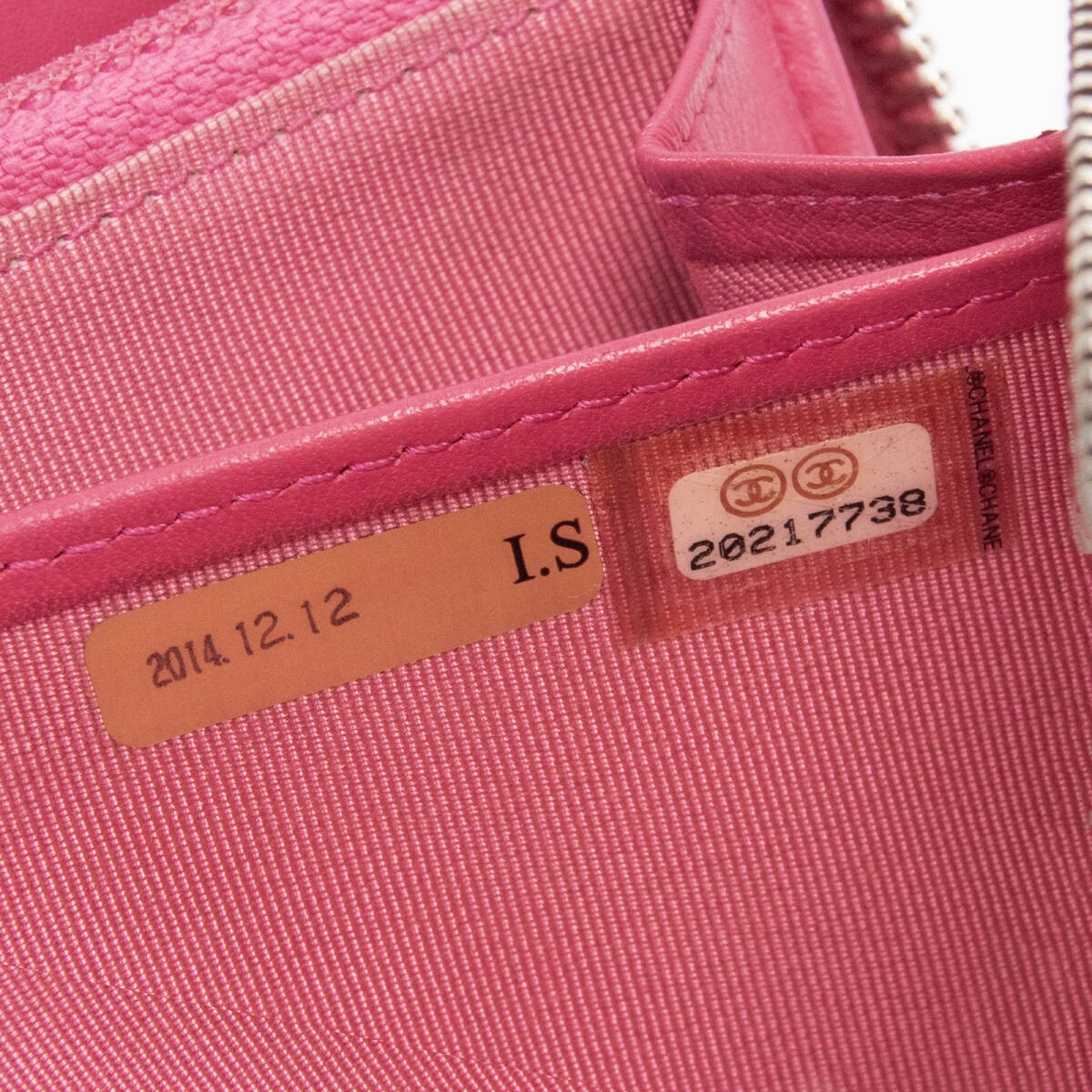 Chanel Python Matelasse Pink Snake Wallet Ladies … - image 10