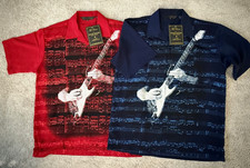 NEW Rock House Los Angeles The Classics Shirt Mens XL Guitar Music Notes