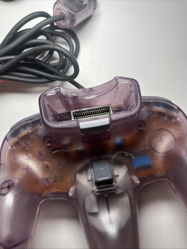 Coppia controller originali Atomic Purple Nintendo N64 Classic con schede funzionanti - Foto 18 di 24