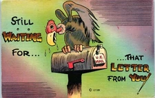 Postcard Still Waiting For That Letter From You US Mail Comic Vulture 