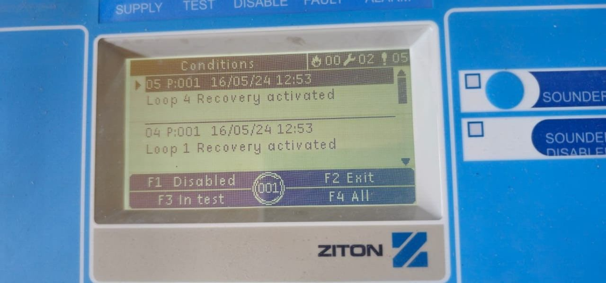 ZITON ZP2-F2 Addressable Fire Panel - TESTED OK | eBay