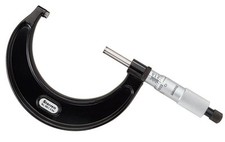 Starrett 436.1XRL-3 Outside Micrometer, Ratchet Stop, Lock Nut, Carbide Faces