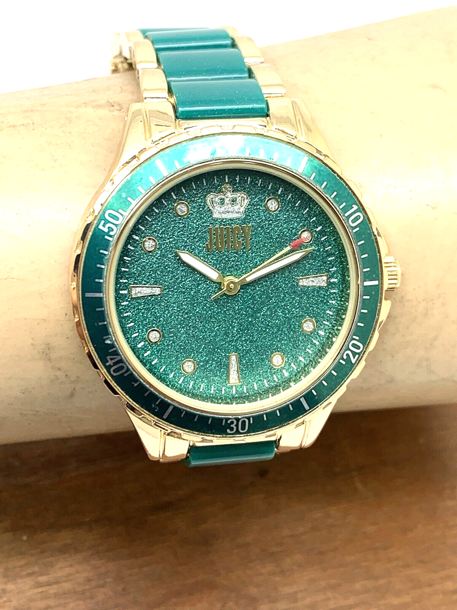 Juicy By Juicy Couture Women's Watch JC/5022 Quartz Green Gold