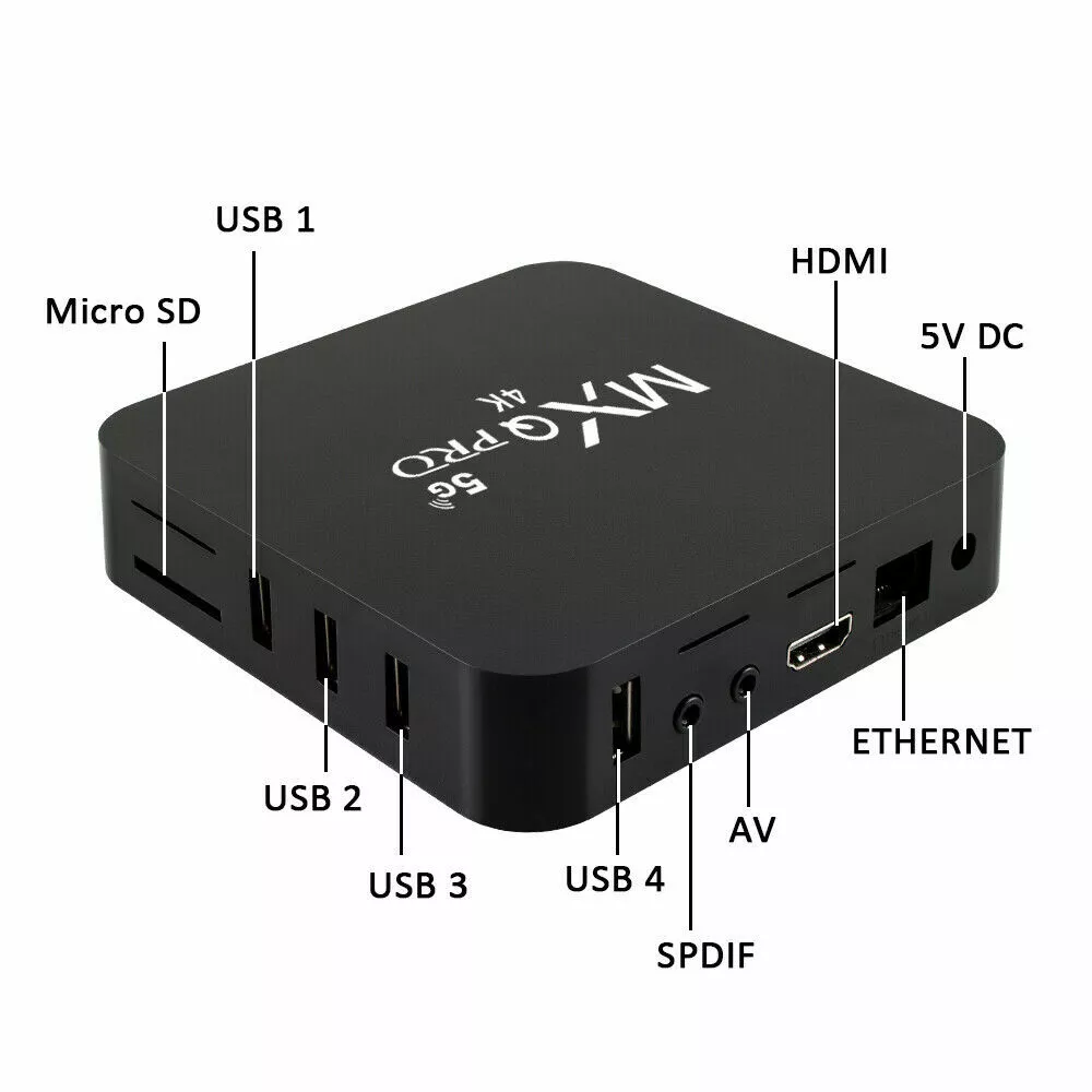 Mxq Pro Android 7.1 Mini TV Box,4K Ultra HD Media Device, 1/8GB ROM, 4  Core, 64Bit 