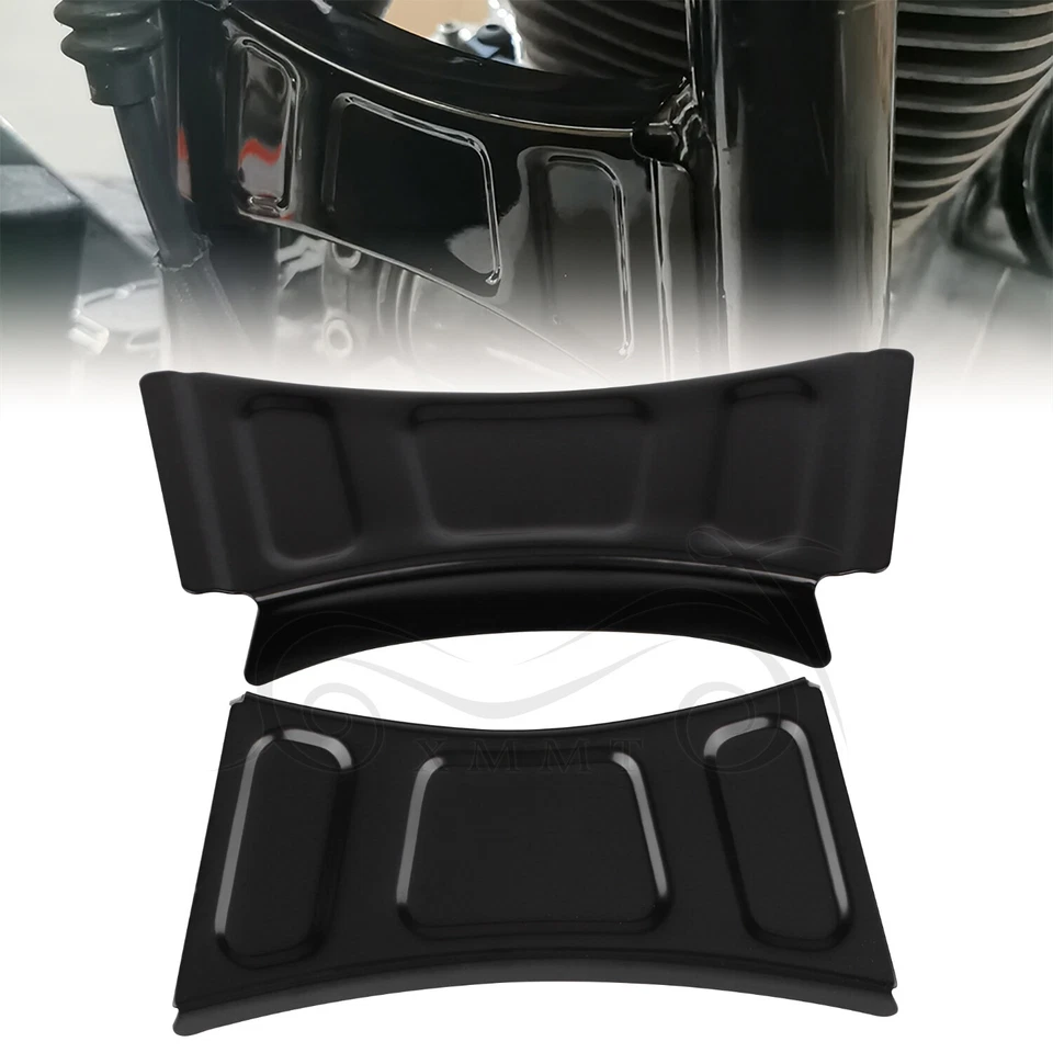 Cubierta travesaño tubo descendente marco negro motor acento para Harley Electra Tri Glide Foto 2 de 4