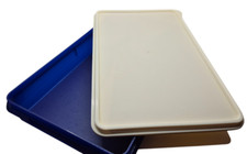 Tupperware Dose Behälter rechteckig 5348B-1 blau Aufbewahrung Frischebox