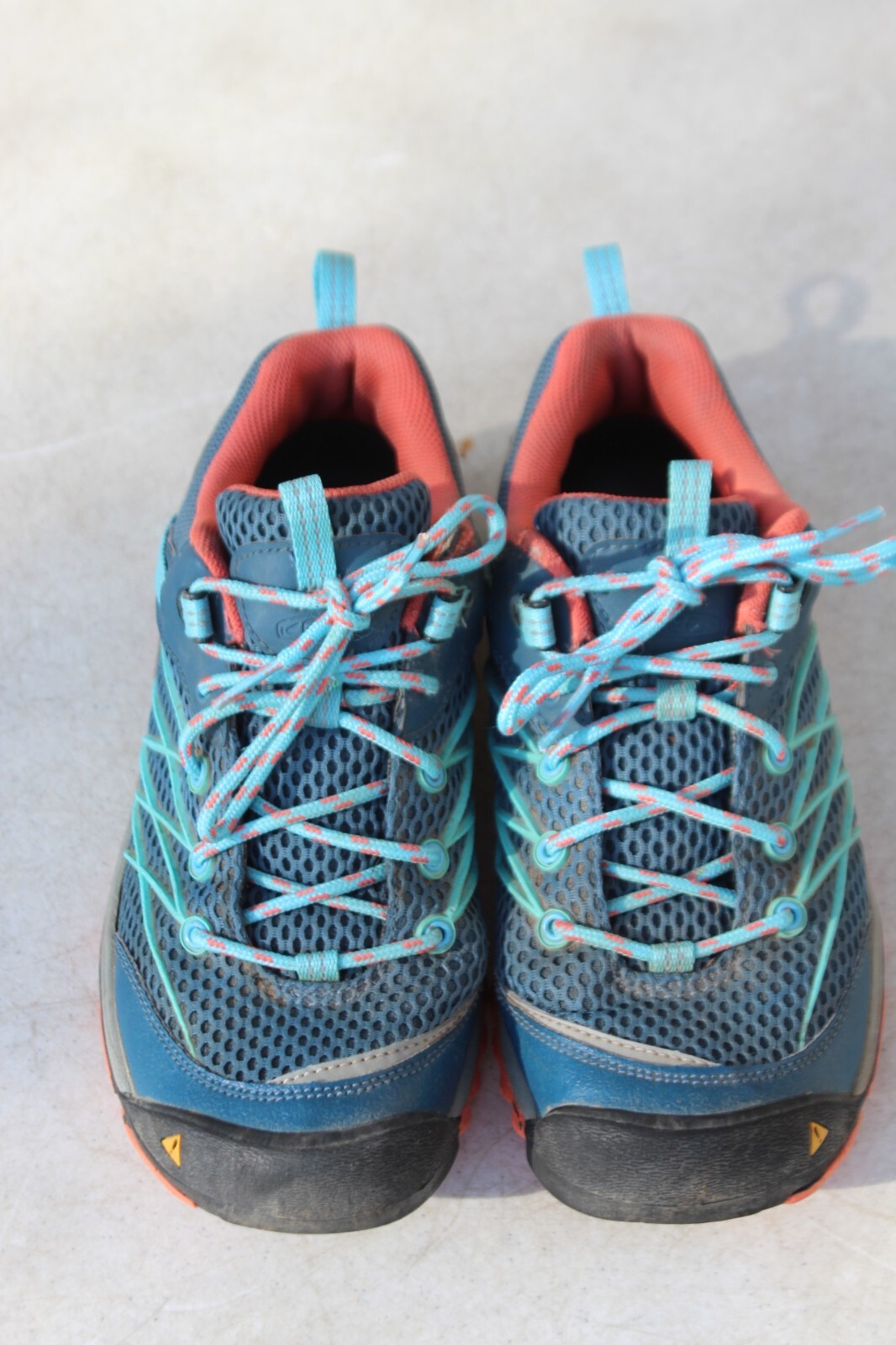 Scarpe da trekking Keen Marshall Indian Teal blu corallo trail da donna taglia 8 5
