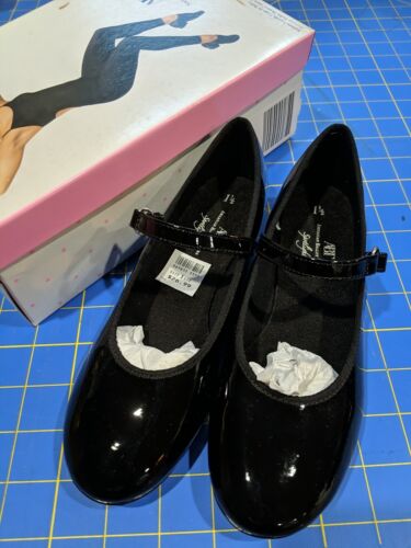 American Ballet Theatre Spotlights Black Tap Dance Shoes Claquette Size 1.5 NEW - Picture 1 of 6