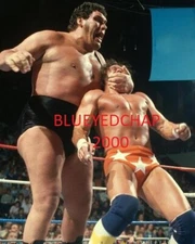 ANDRE THE GIANT VS RANDY SAVAGE  WRESTLER 8 X 10 WRESTLING PHOTO WWF WCW
