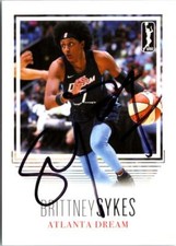 Brittney Sykes signed Basketball Card (Atlanta Dream) 2018 WNBA Enterprises #2