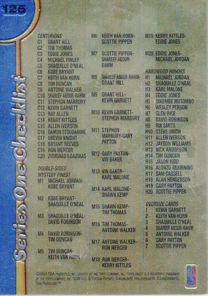 1998-99 Topps Finest -🔥 NO PROTECTORS 🔥- Pick from List - Complete Your Set - Image 2 of 2