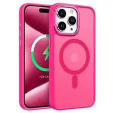 Funda Magnetica Case Protector Con Carga MagSafe Para iPhone 15 PRO 6.1" Rosa