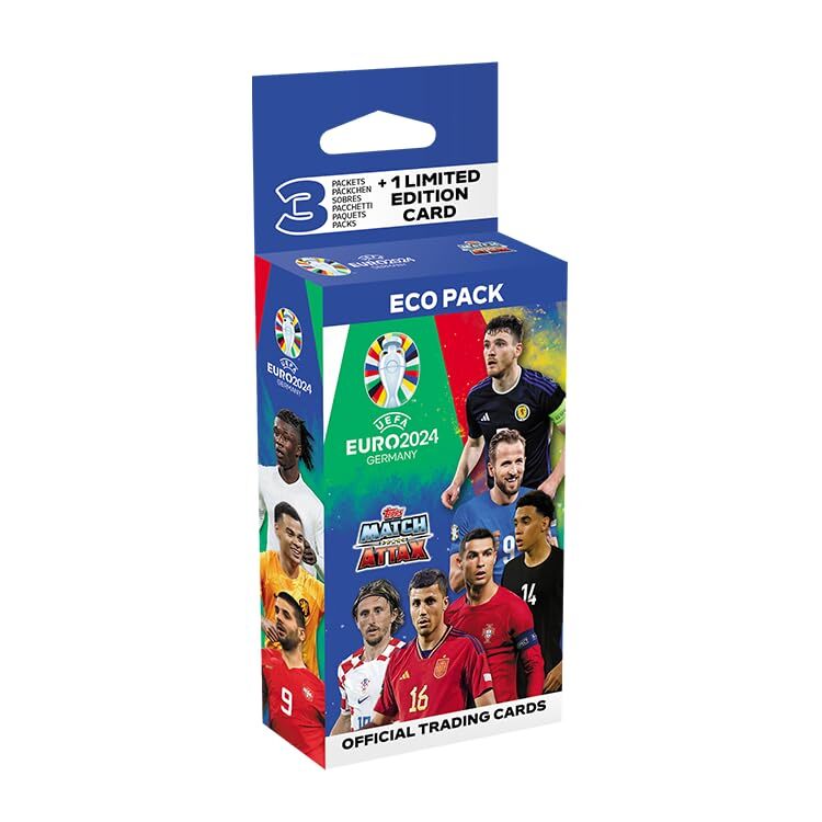 Topps Official Euro 2024 Match Attax - Eco Pack - Enthält 24 Euro 2024