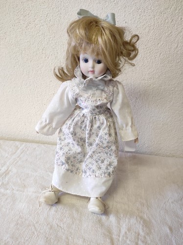 Poupée Artiste Vintage – Tête Céramique Cellulose – PN France – Fait Main – 35 Cm
