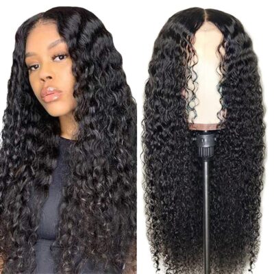 2023 Human Hair Lace Front Wig Womens Brazilian Human Long Curly Wavy Hair Wigs