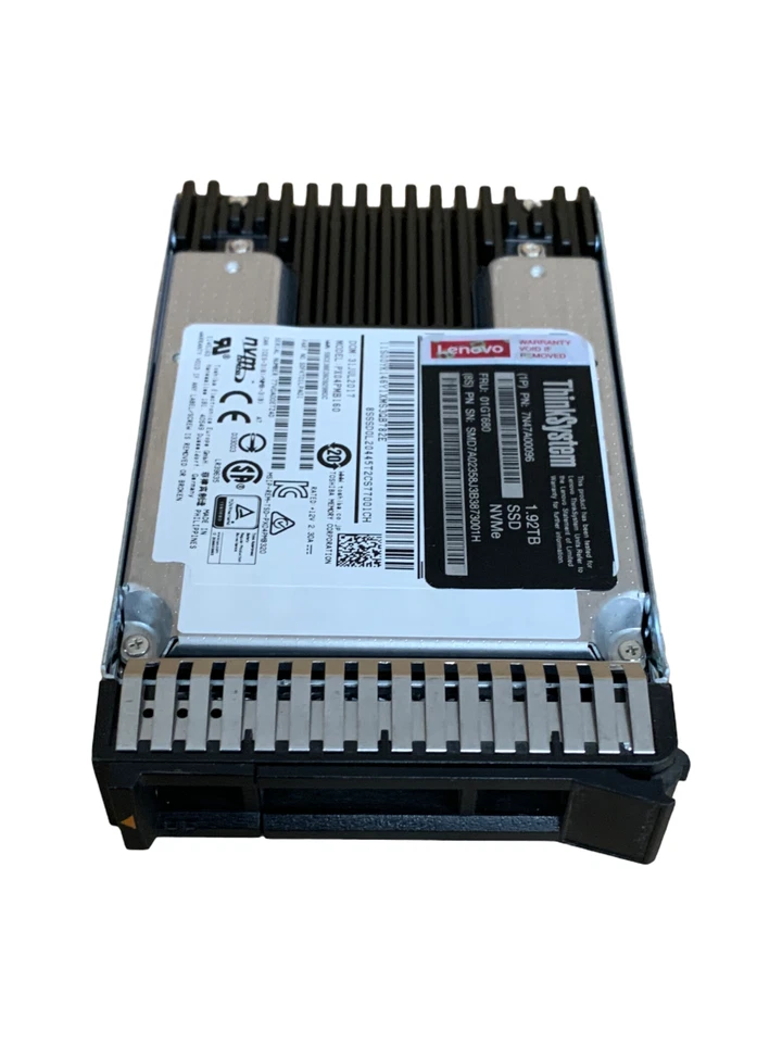 Lenovo ThinkSystem Solid State Drive 1.92TB SSD NVMe U.2 PCIe-x4 3.0 FRU 01GT680 - Image 3 of 4