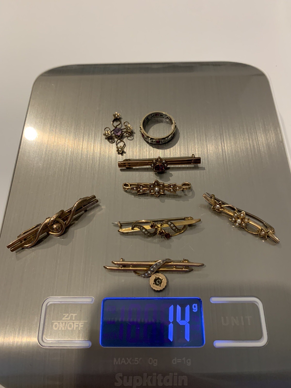 Antique/vintage 9ct Gold Brooches eBay