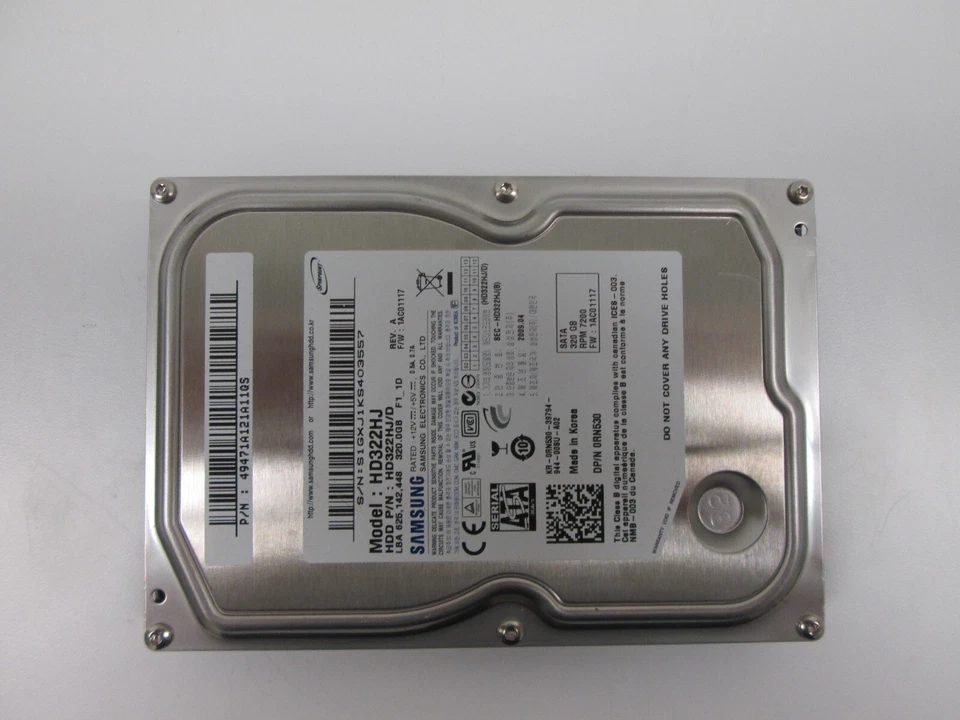 Samsung HD322HJ 320GB 3.5" SATA II (3.0Gb/s) Desktop Hard Drive (WIPED) - Image 3 of 4