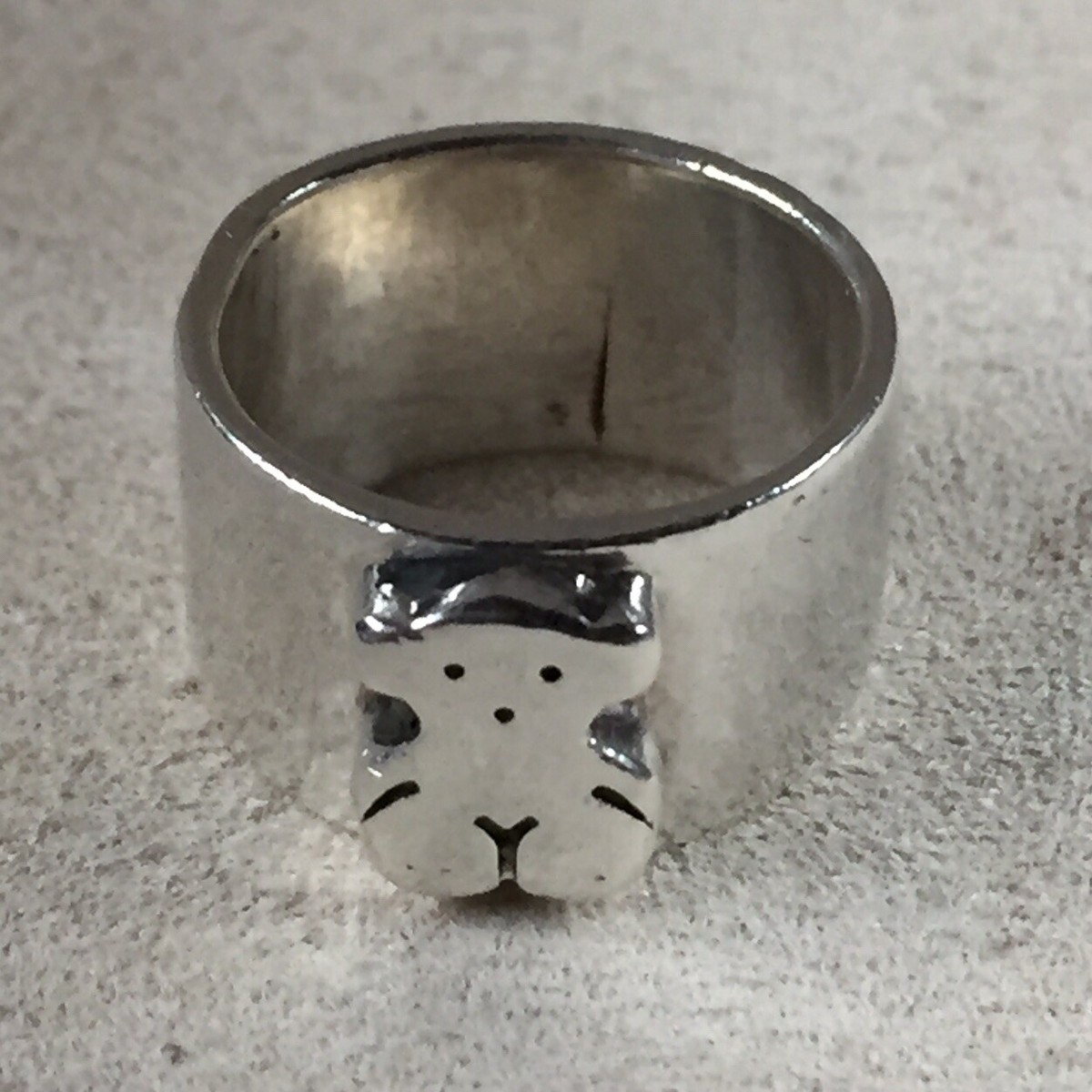VTG TOUS Sterling Silver Teddy Bear Ring Band