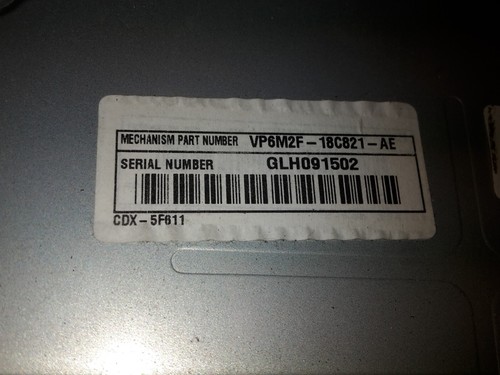 FORD FOCUS MK2 2007 GENUINE RADIO WITH CODE VP6M2F-18C821-AE - Picture 5 of 6