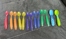 Vintage baby plastic spoons 2 Gerber And  11 The 1st Years