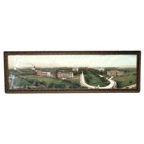Rare Original 1923 Oklahoma University Campus Lithograph by Truly Norman OK 