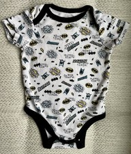 Baby Boys Batman One-Piece Bodysuit Infant 0-3 month DC Comics Print