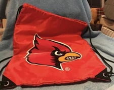 Louisville Cardinals Drawstring Cinch Bag NCAA Football 17”x14”