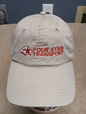 4 Four Star Transport - Tan Baseball Hat 🧢 Adjustable New