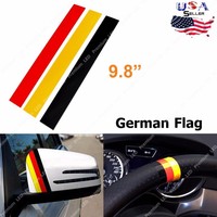 9.8 Germany Flag Colored Stripe Sticker Fit Euro Exterior / Interior Decoration 9.8 Germany Flag Colored Stripe Sticker Fit Euro Exterior / Interior Decoration