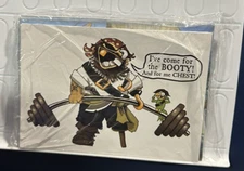 6X Tree-Free Greetings "BLANK" Greeting Cards & Envelopes 11056 PIRATE & PARROT