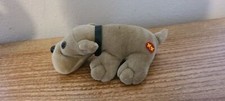 Vtg Mini 5" Tara Toy Kennel Kuddlees Dog Plush Toy 1980  s