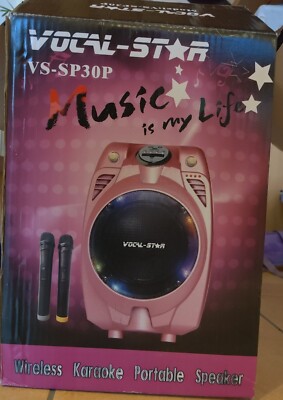 Vocal Star VS-SP30 Karaoke Musikbox Audiolautsprecher SD USB Audio In Mikrofon